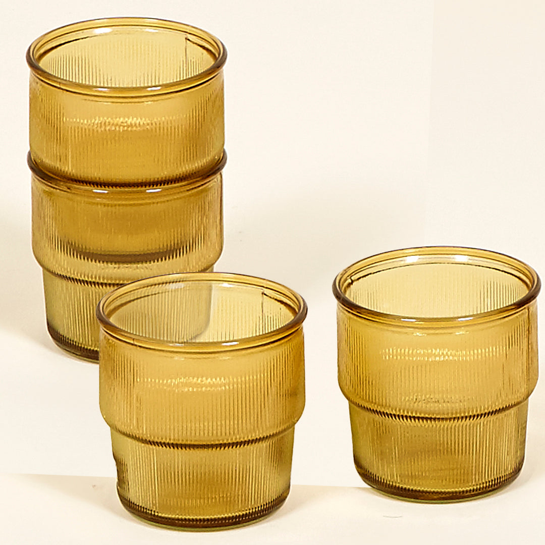 Vaso apilable ocre Aveiro