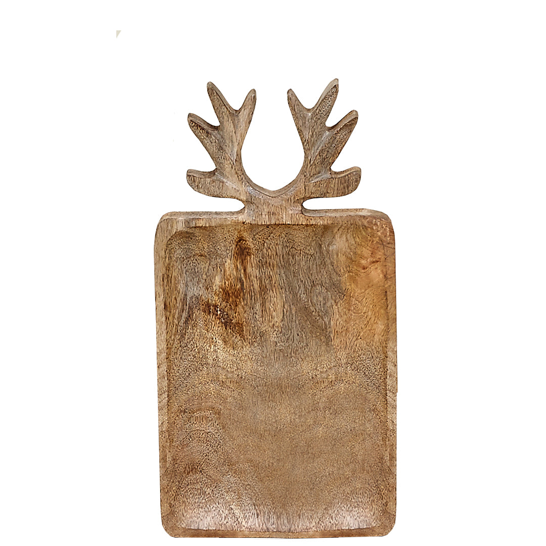 Bandeja reno de madera de mango