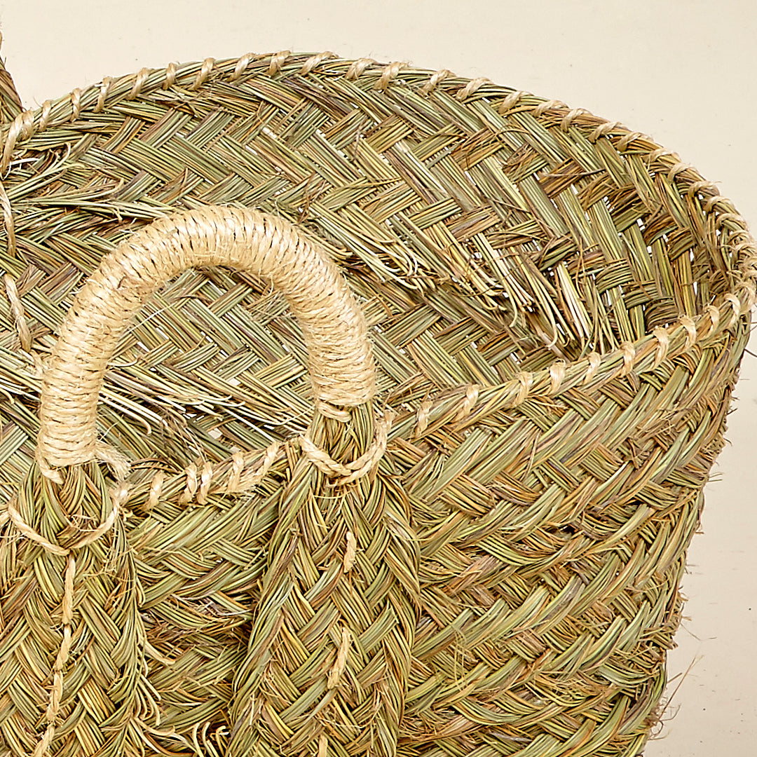 Cesta esparto asas
