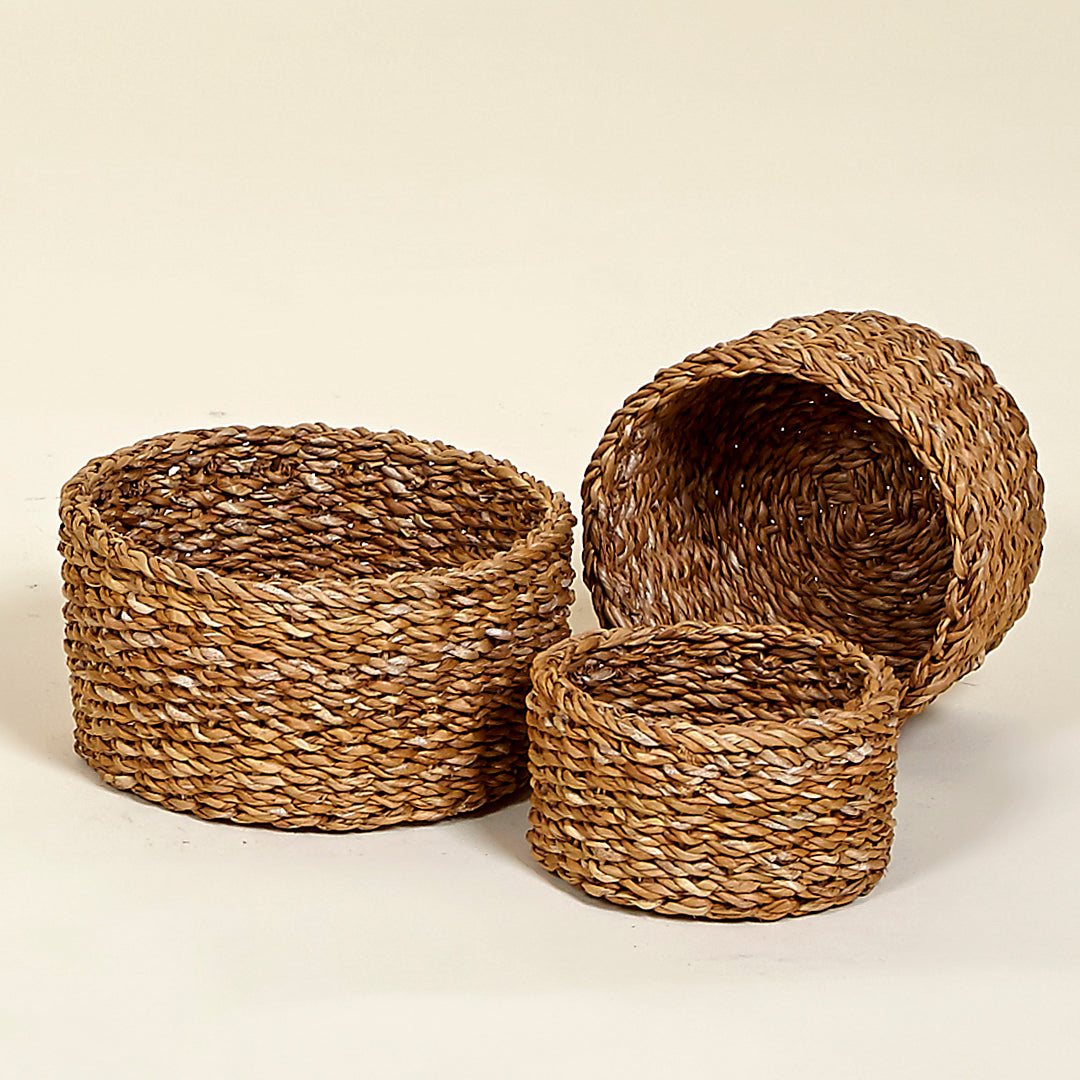 Juego de 3 cestitas redondas Corso