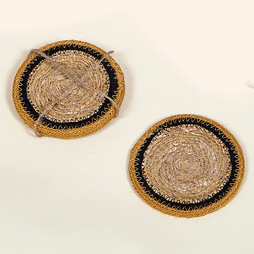 Juego de 4 Posavasos Corso mostaza