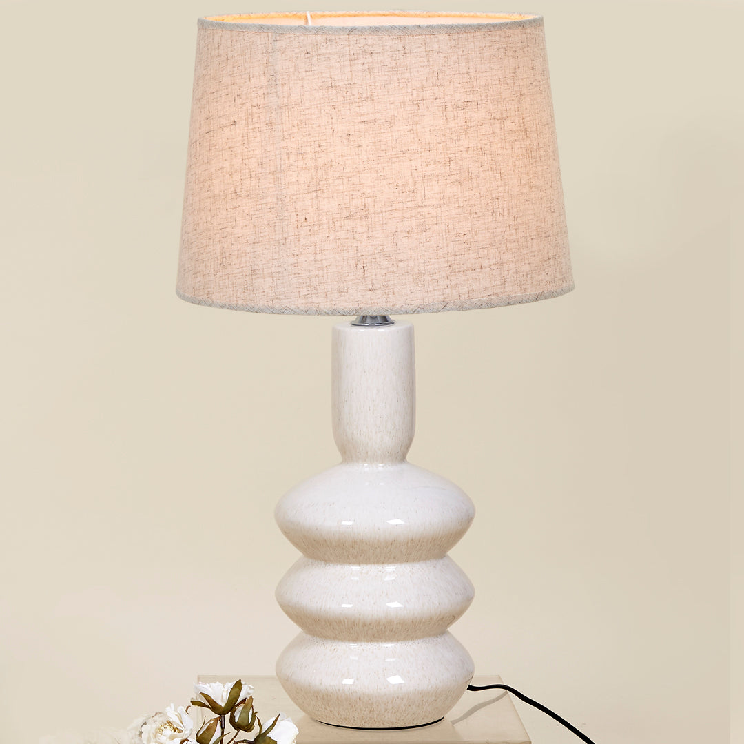 Lámpara Mesa Oslo + pantalla de porcelana