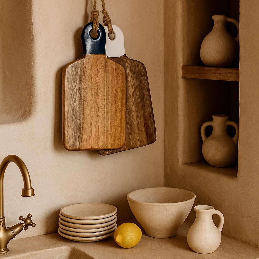 Tabla de cortar Portofino grande madera de mango