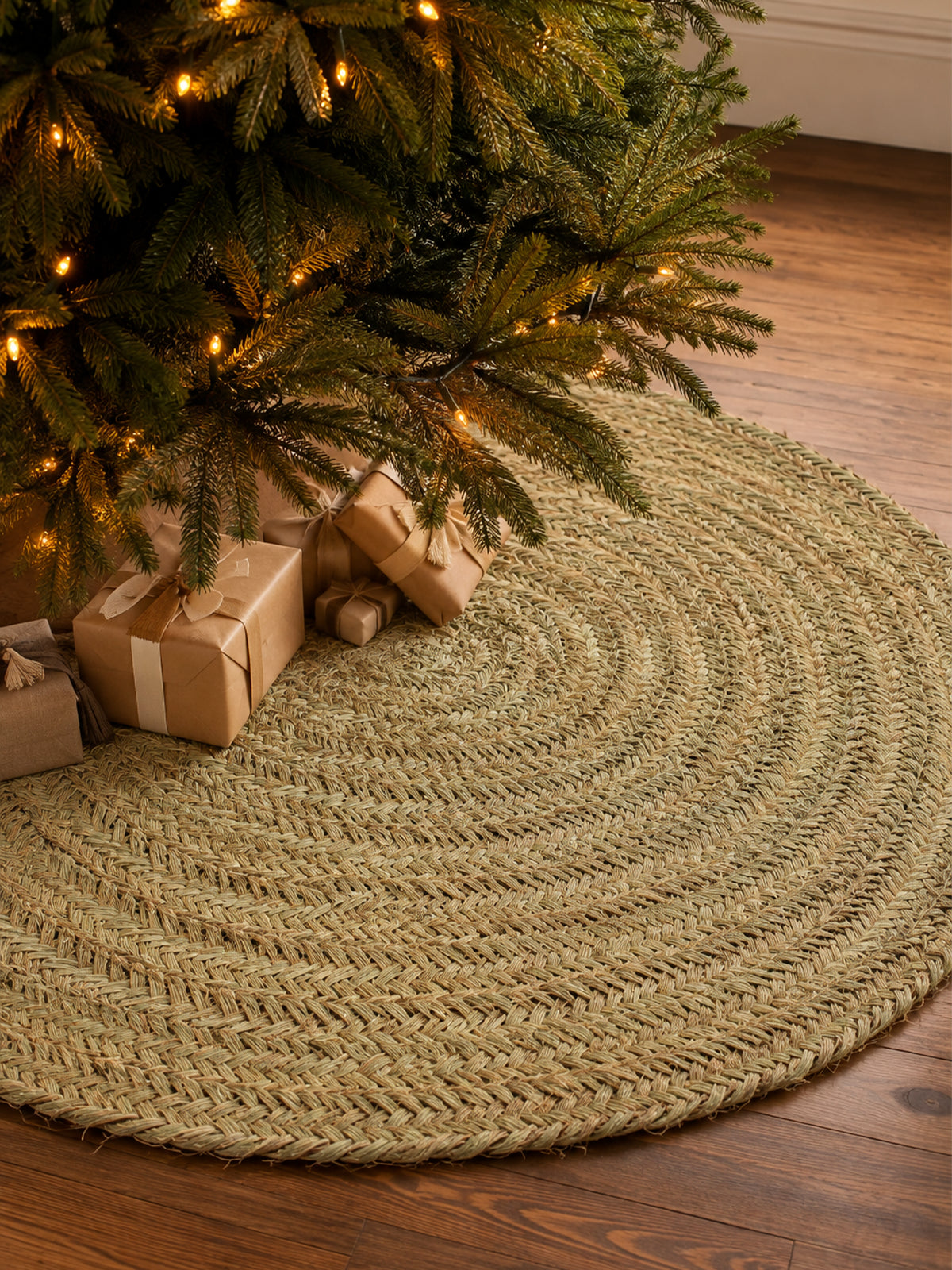 Alfombra Redonda de Esparto Natural Ø122 cm
