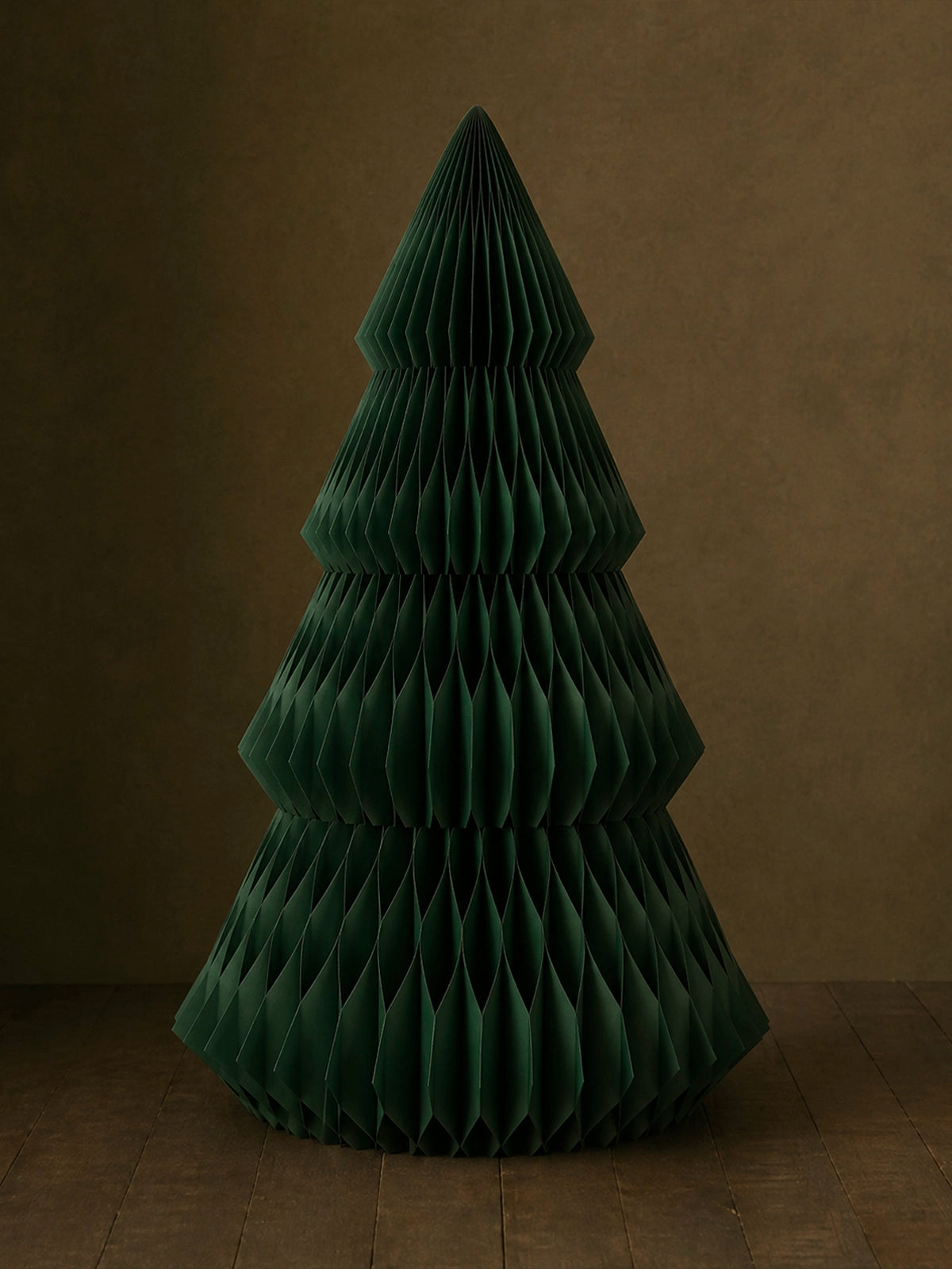 Árbol de Navidad de Papel FSC Verde Oscuro – 212 cm