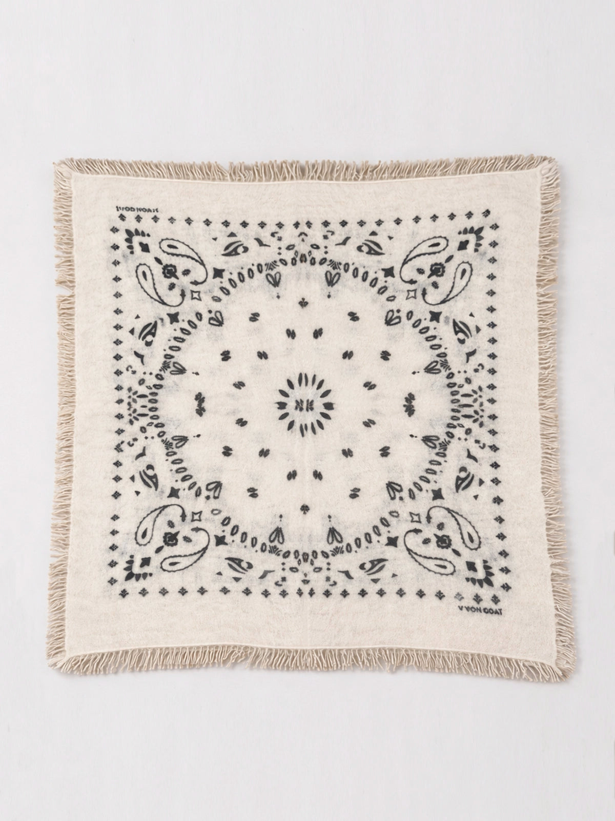 Bandana XXL Sahara Ivory de cashmere 100% — pañuelo suave y elegante