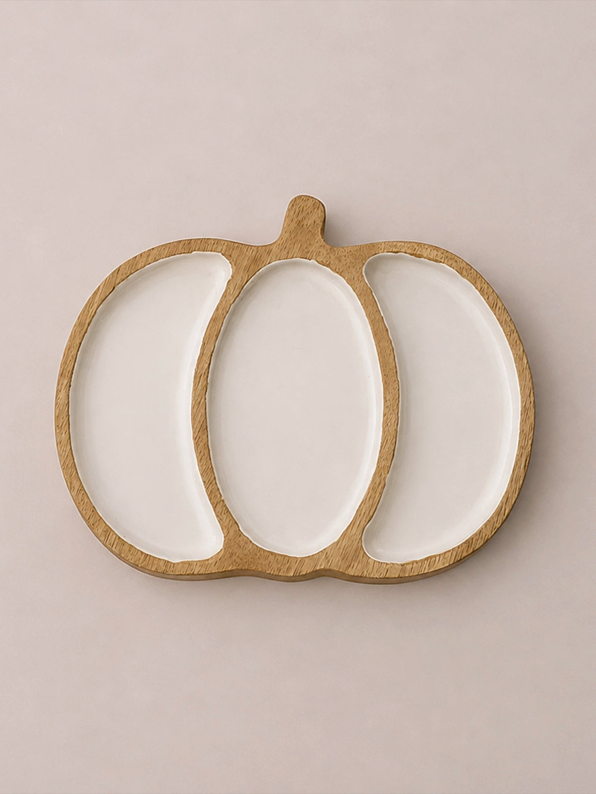 Bandeja Calabaza de Madera de Mango – Halloween