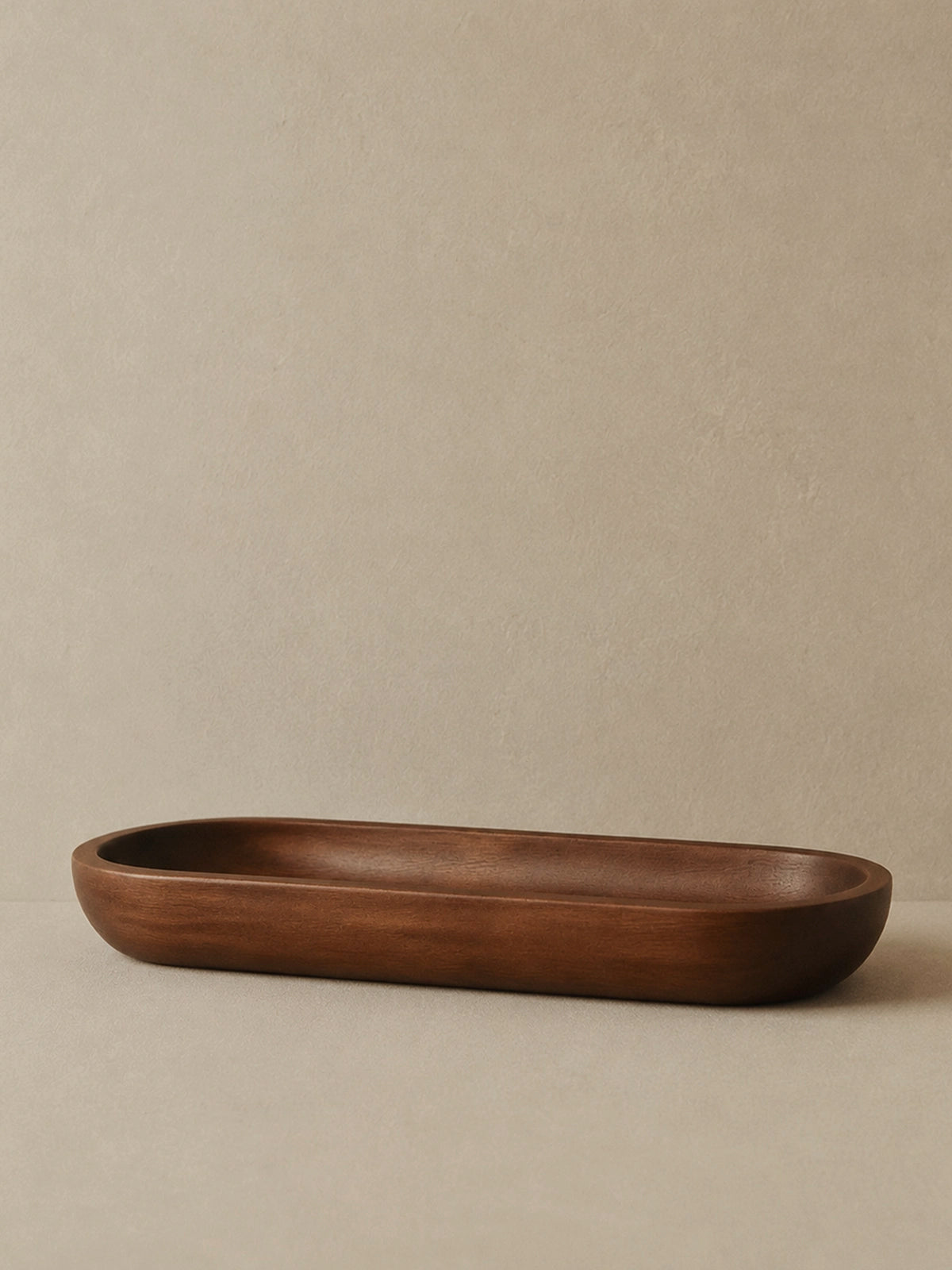 Bandeja decorativa de madera Cacao 50 cm