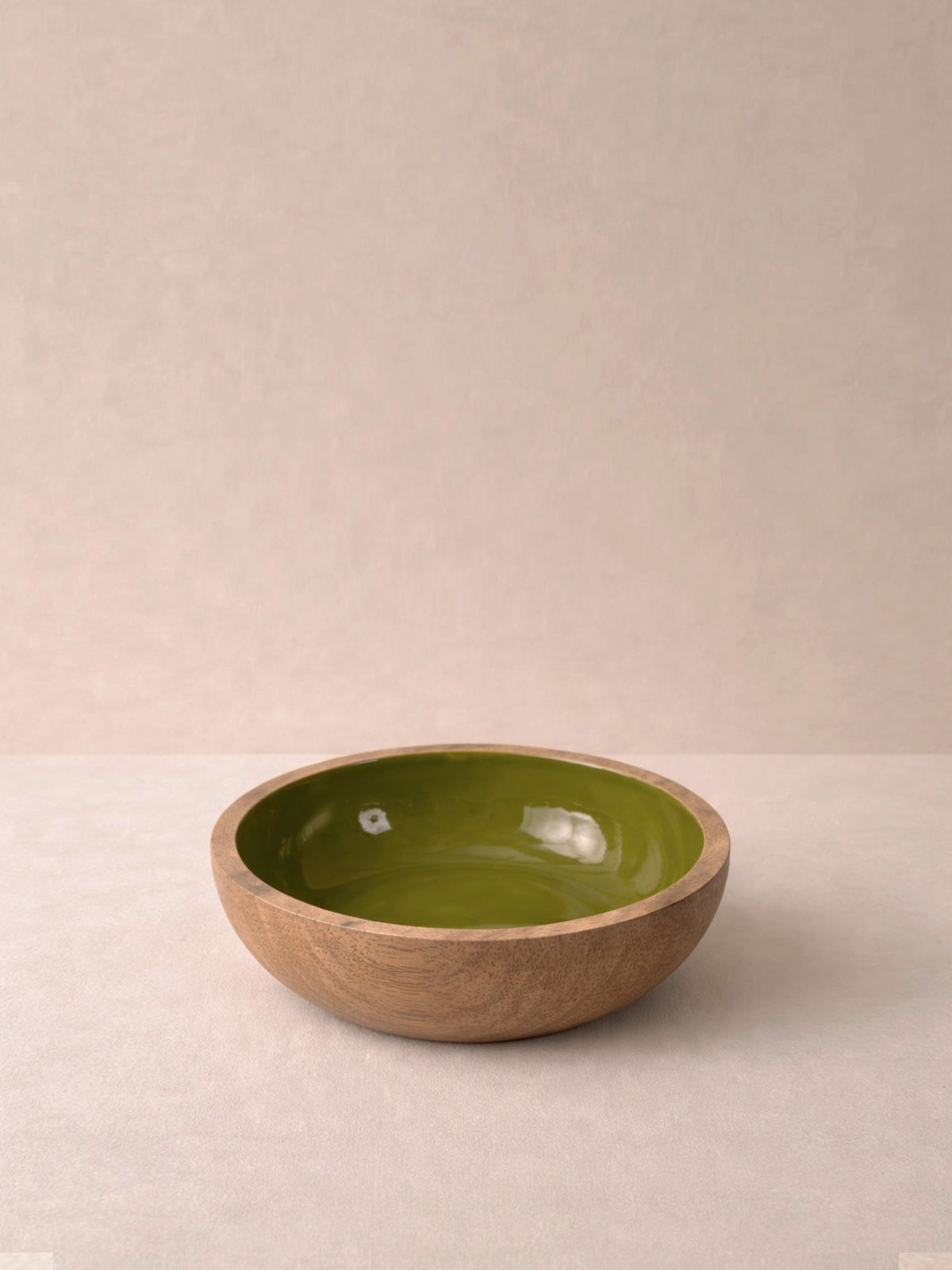 Bol Adriana de Madera de Mango 19 cm | Cuenco Grande para Ensaladas, Fruta y Aperitivos