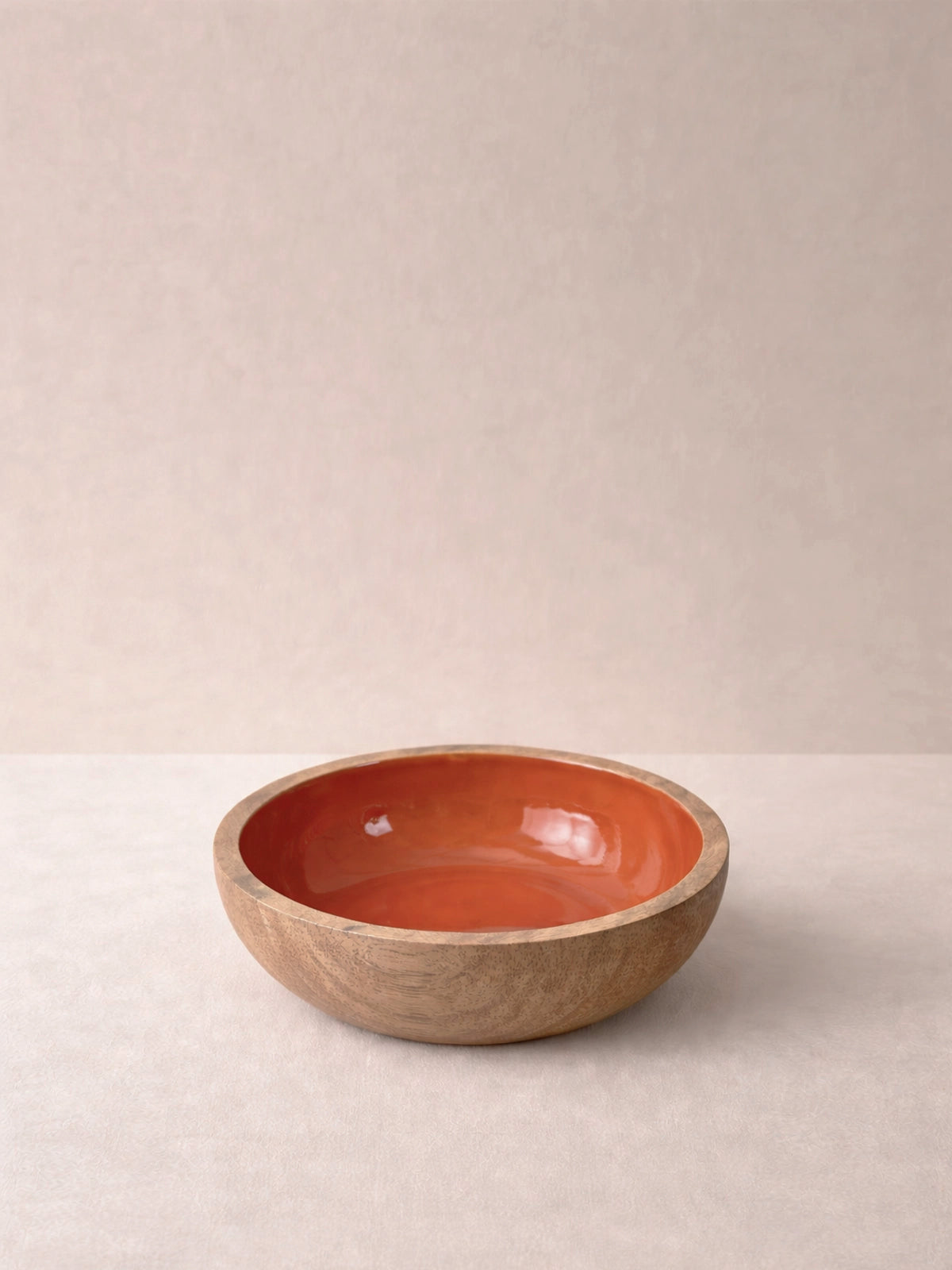 Bol Adriana de Madera de Mango 19 cm | Cuenco Grande para Ensaladas, Fruta y Aperitivos