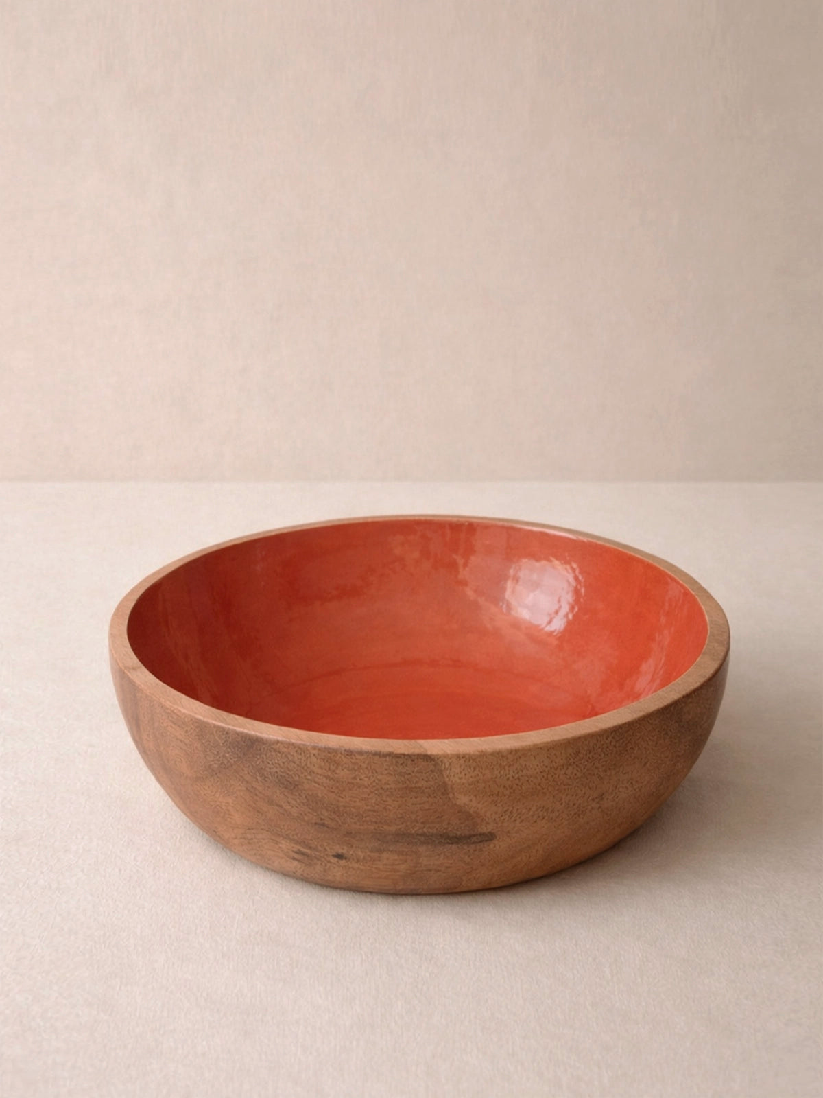 Bol Grande Adriana de Madera de Mango 30 cm | Cuenco XL para Ensaladas, Fruta y Centro de Mesa