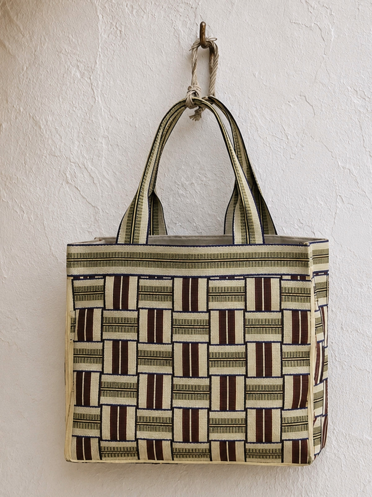 Bolsa tote bag de playa Caleta de plástico reciclado 34 x 15 x 41 cm