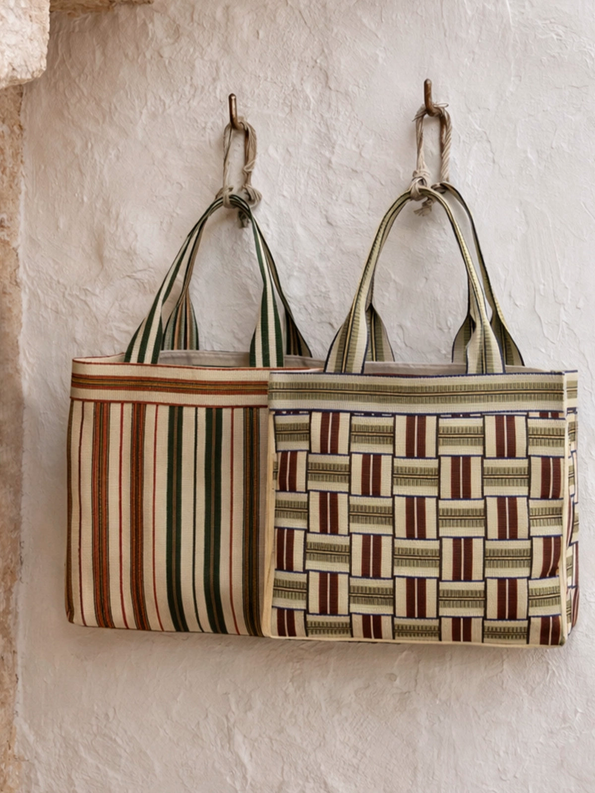 Bolsa tote bag de playa Caleta de plástico reciclado 34 x 15 x 41 cm