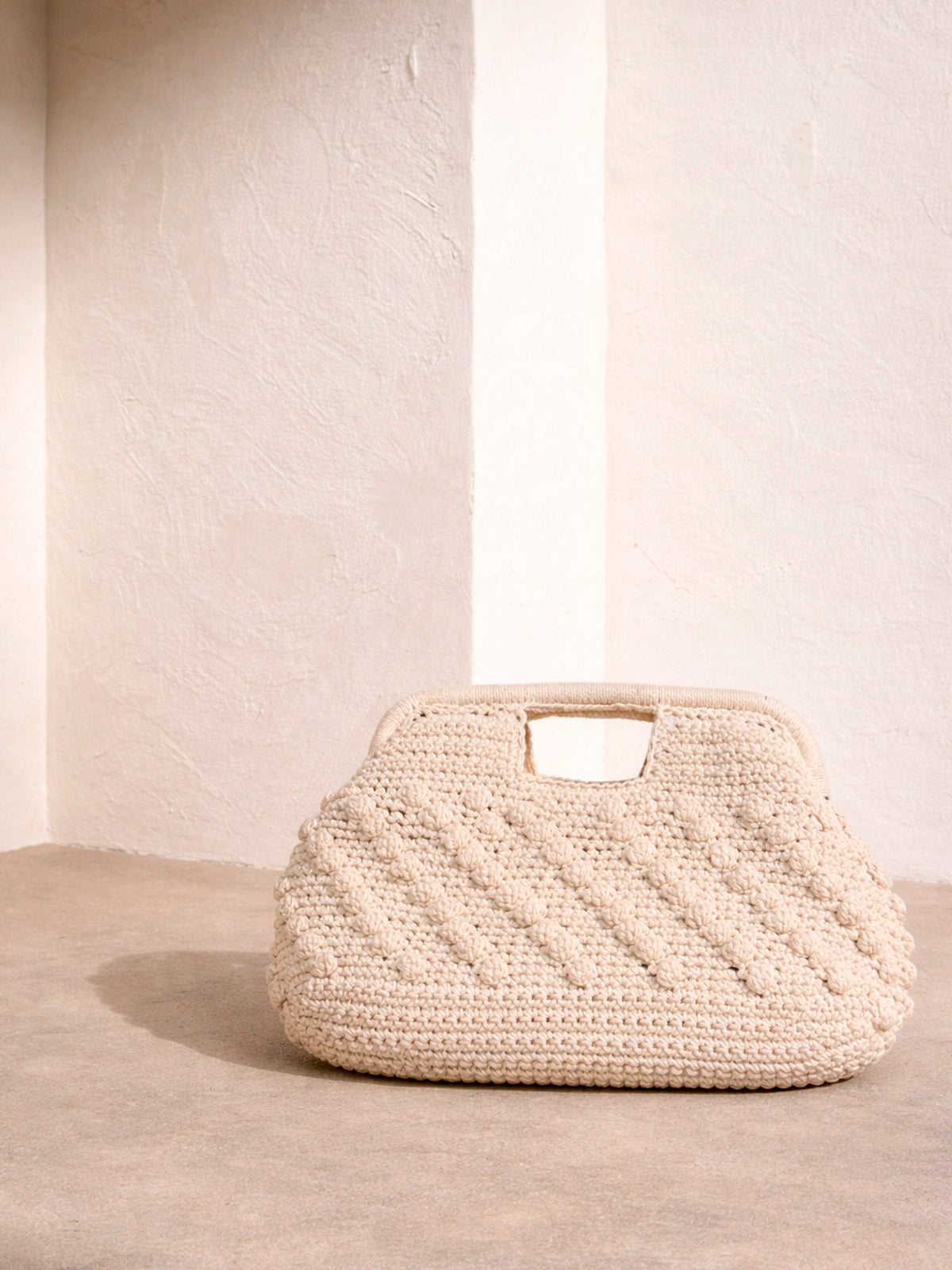 Bolso Clutch Nara de crochet en algodón