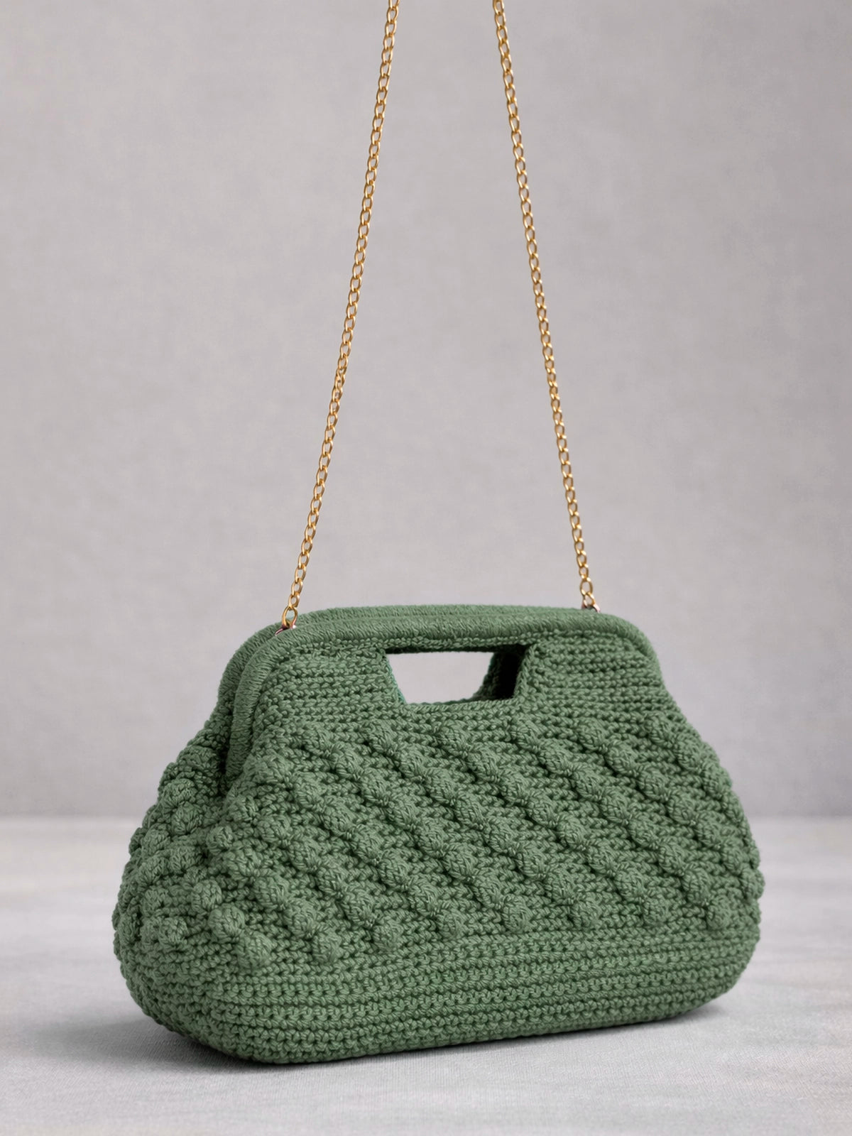 Bolso Clutch Nara de crochet en algodón