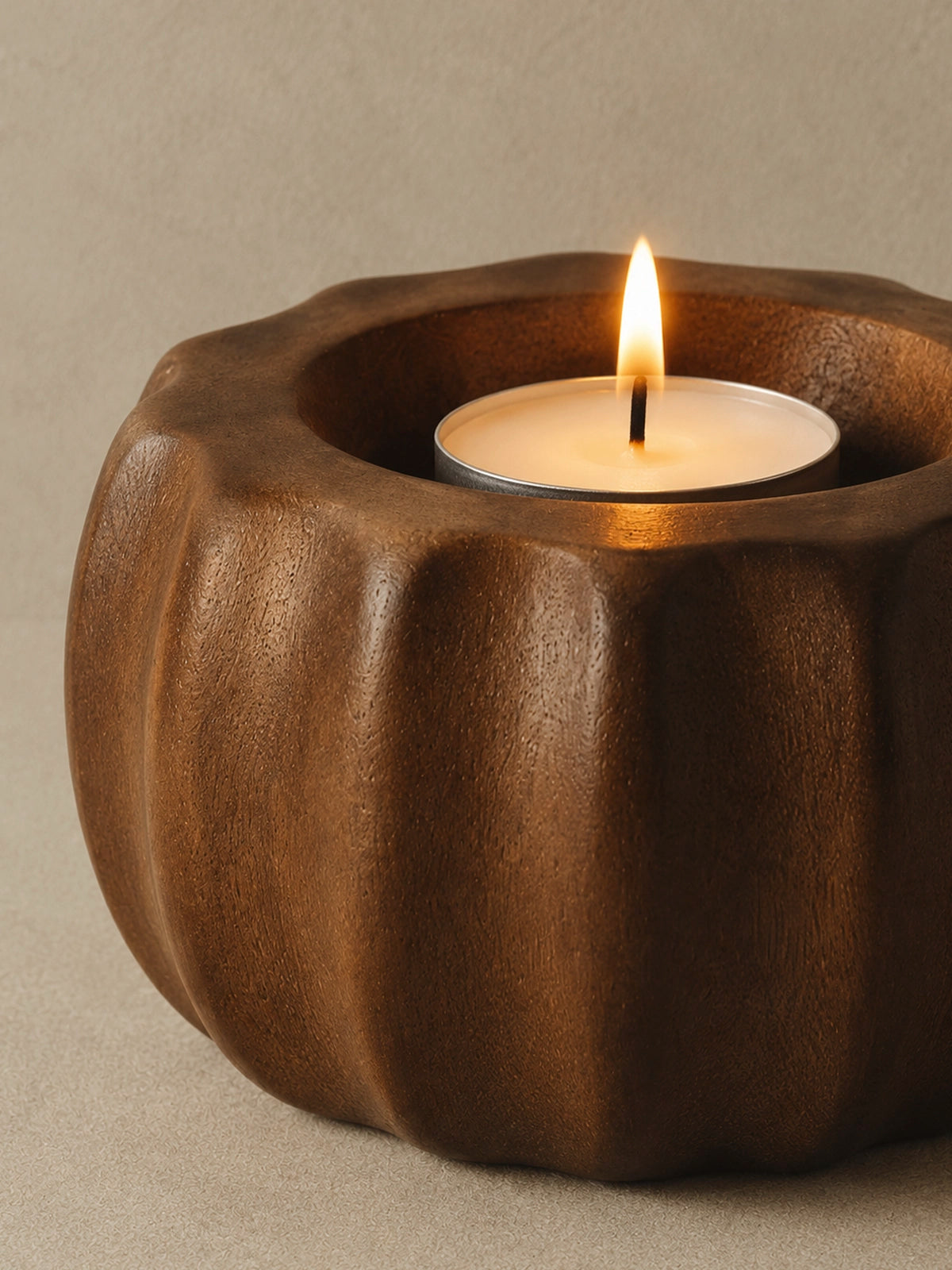 Centro decorativo de madera Cacao 15 cm