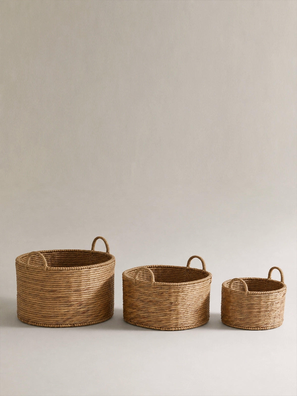 Cesta de Fibra Natural con Asas | Disponible en 3 Tamaños