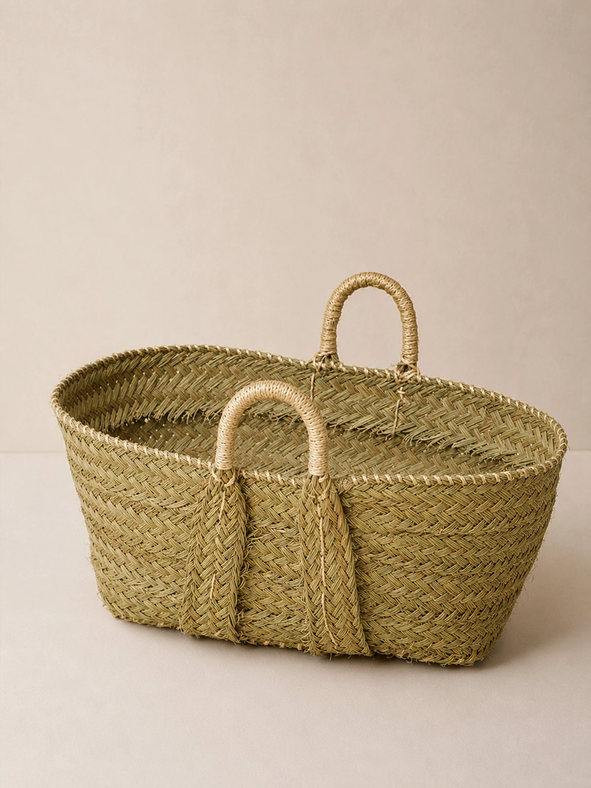 Cesta esparto asas