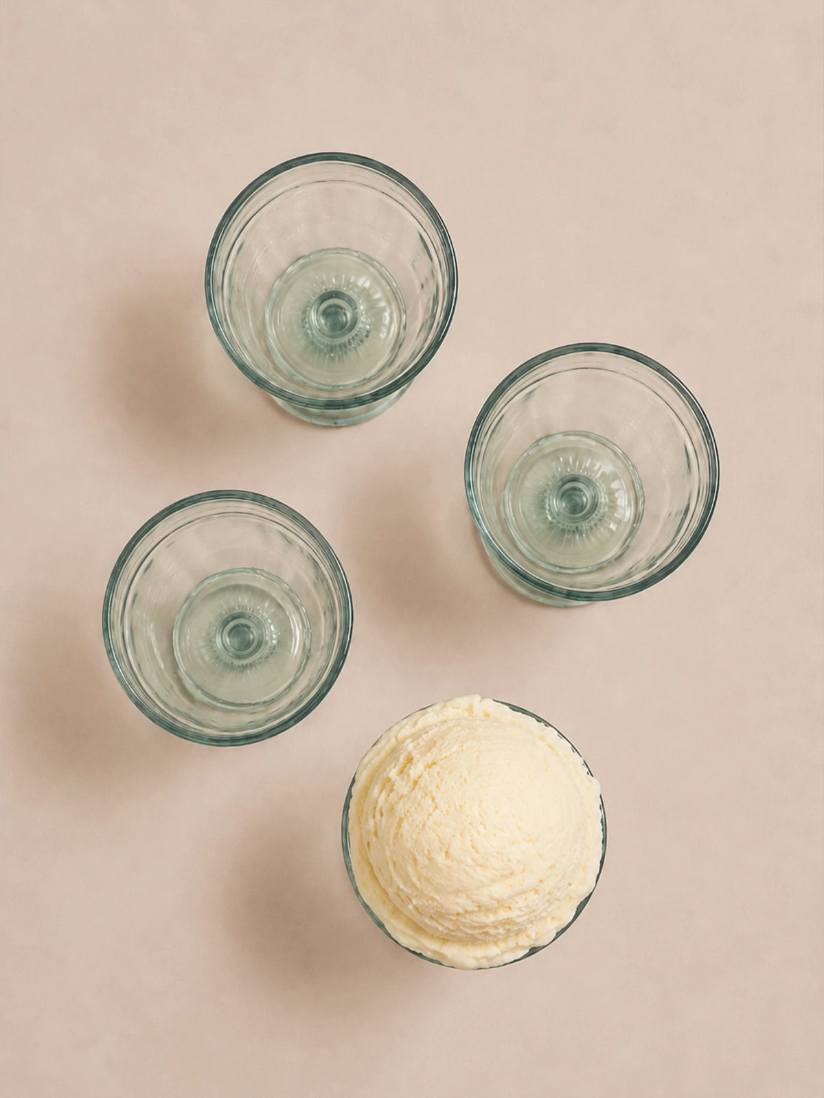 Copa de helado de vidrio reciclado para smoothies y postres 400 ml