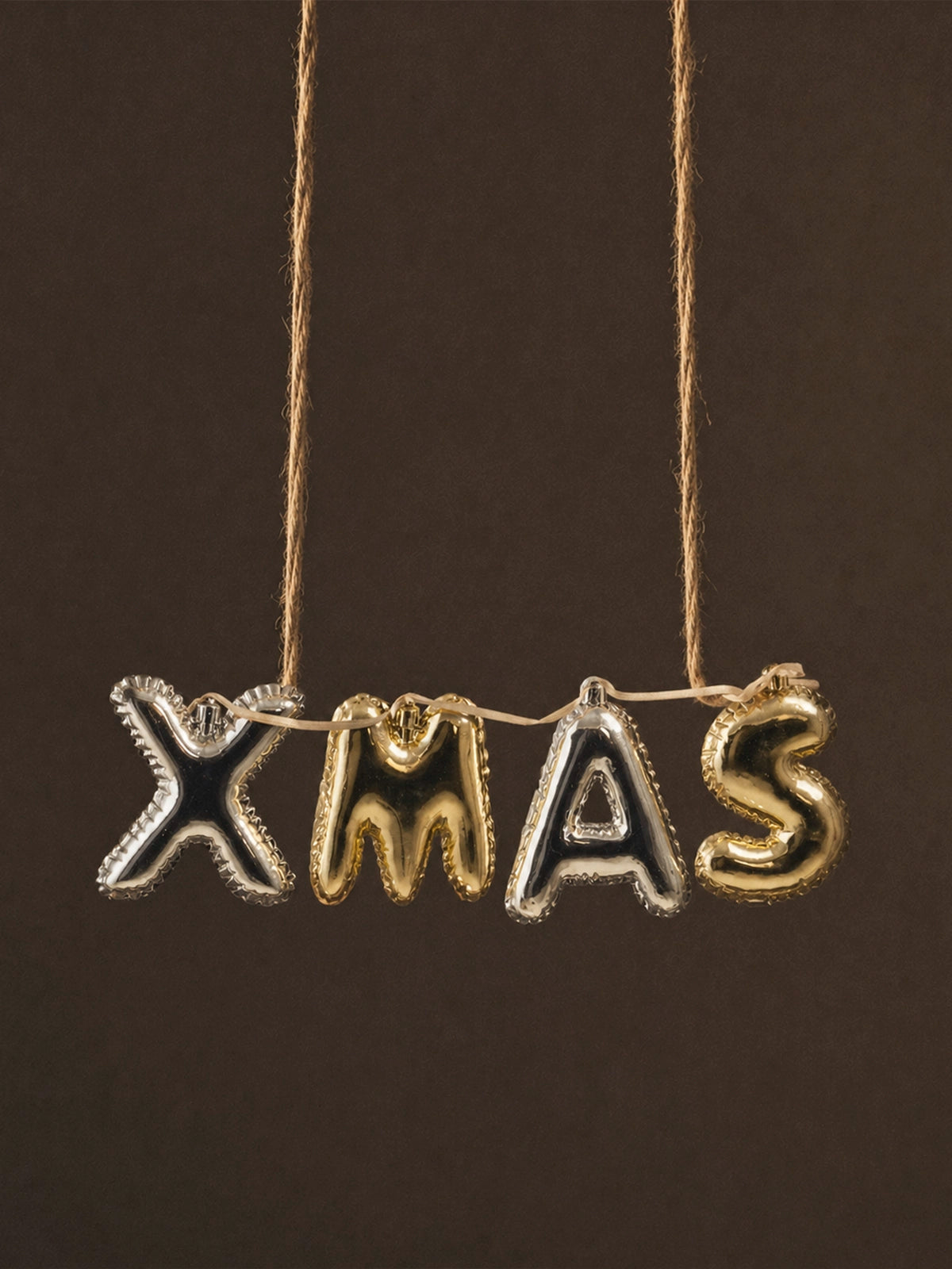 Guirnalda Navideña XMAS – Dorado y Plateado