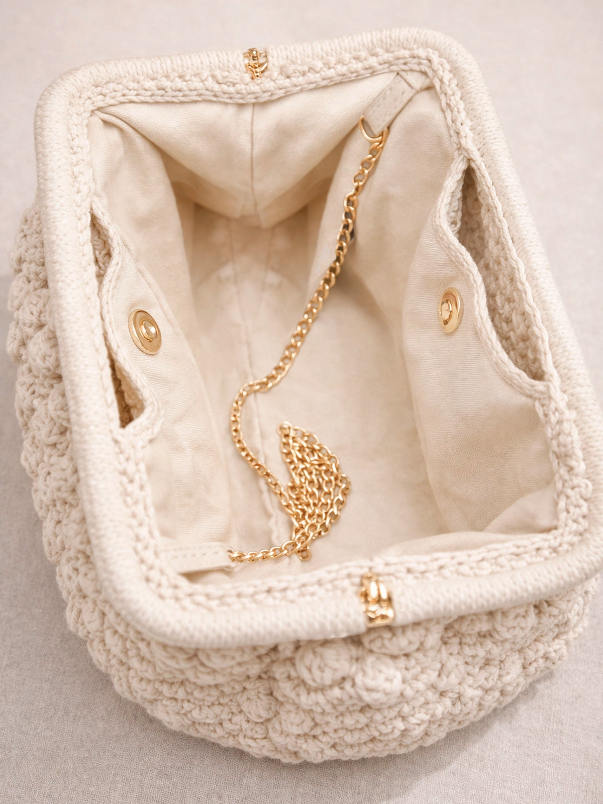 Bolso Clutch Nara de crochet en algodón
