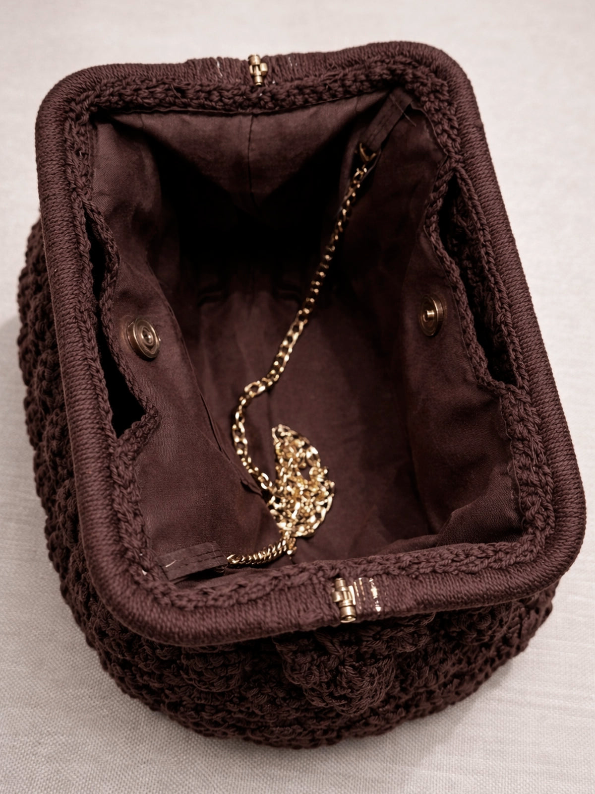 Bolso Clutch Nara de crochet en algodón