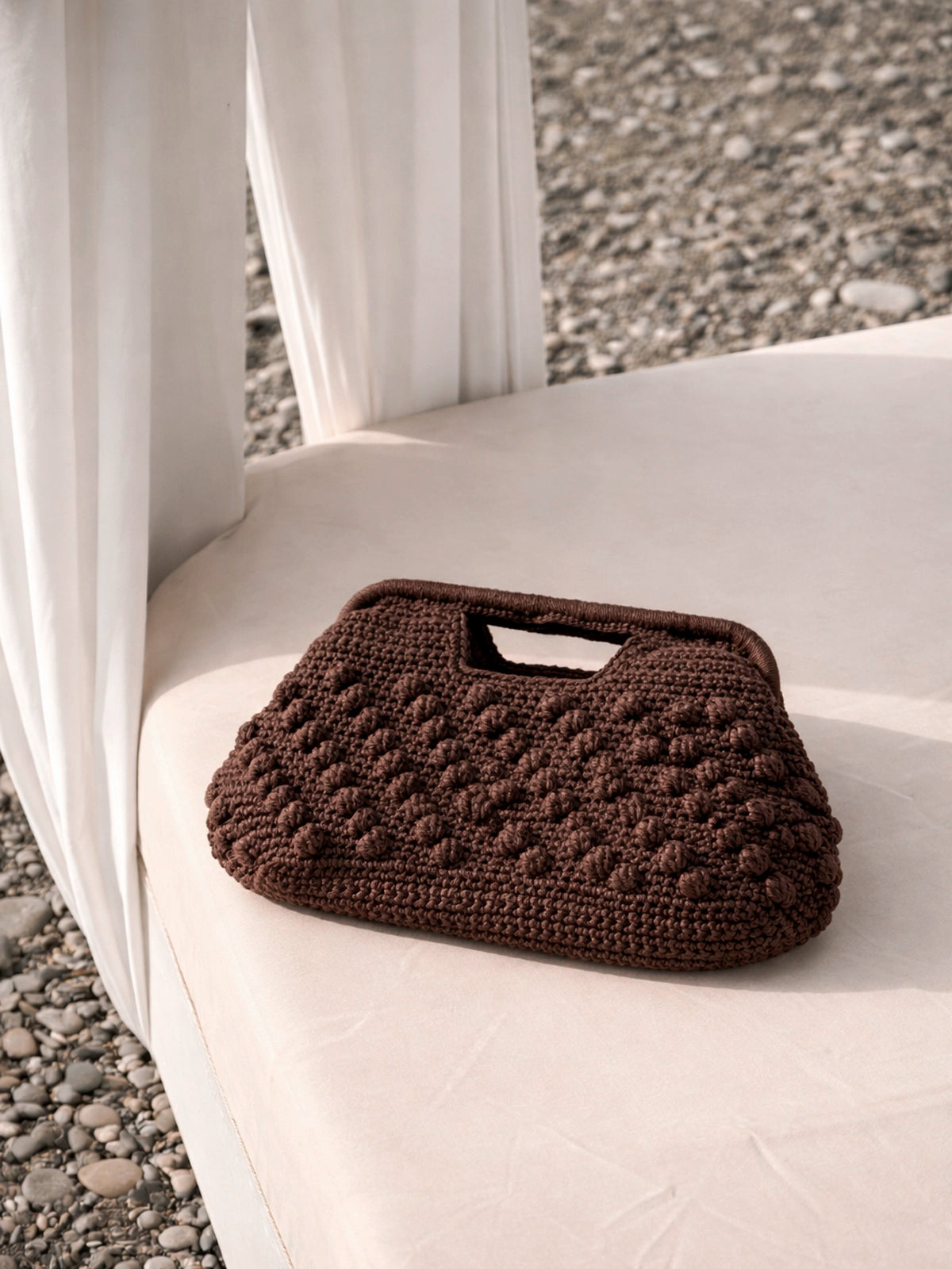 Bolso Clutch Nara de crochet en algodón