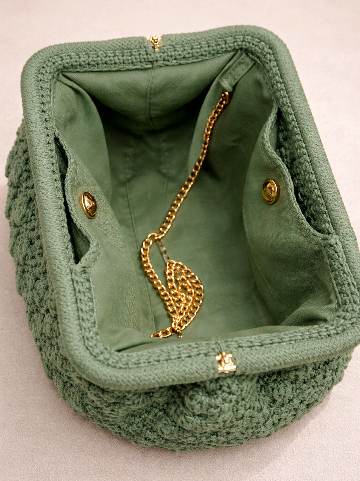 Bolso Clutch Nara de crochet en algodón