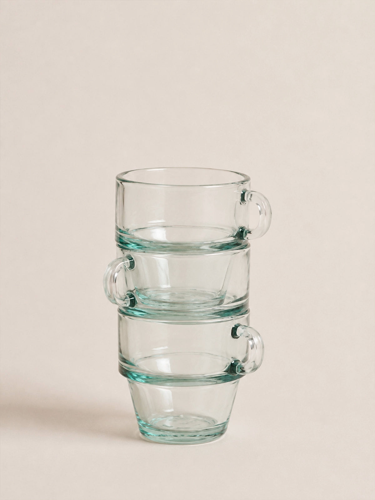 Juego de 6 tazitas de café de vidrio reciclado sin plomo – 6x6 cm