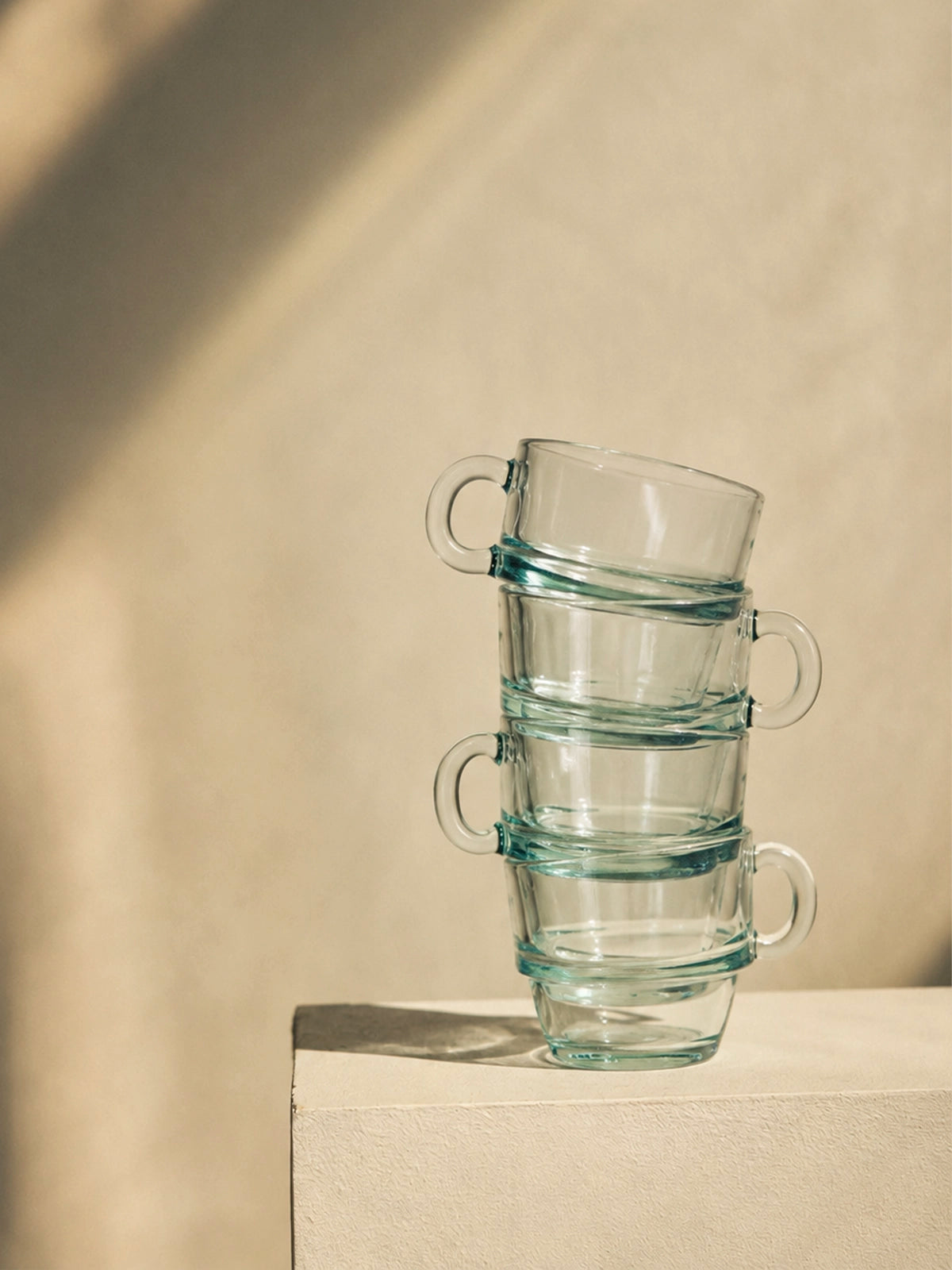 Juego de 6 tazitas de café de vidrio reciclado sin plomo – 6x6 cm