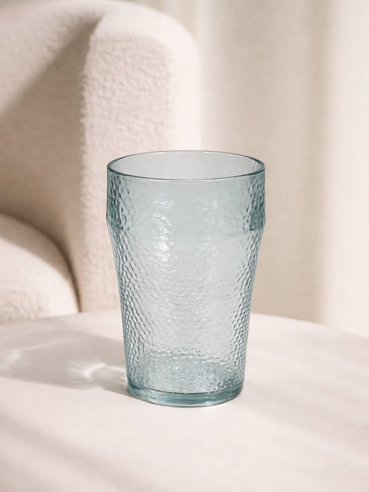 Juego de Vasos Eco Transparente de Diseño Texturizado
