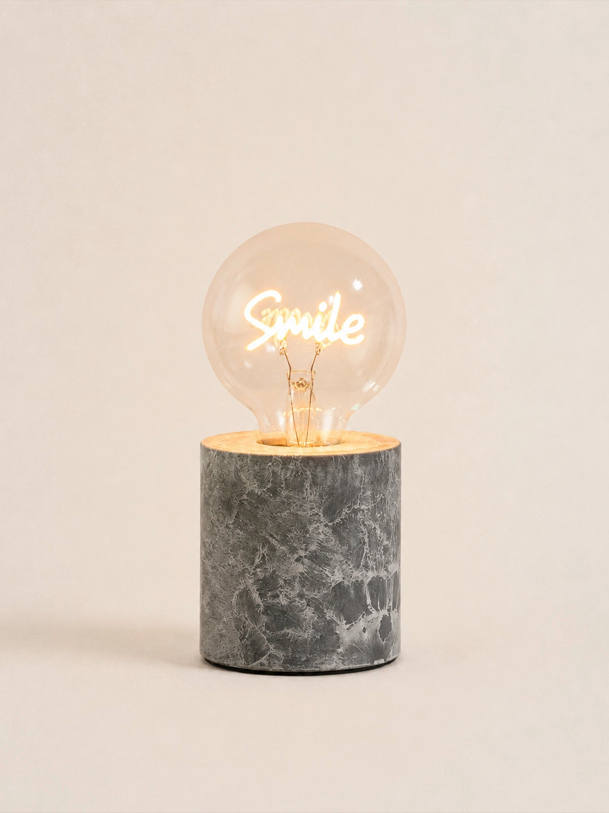Lámpara Smile LED decorativa con luz cálida y temporizador