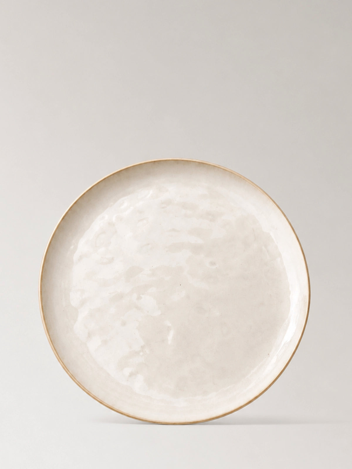 Plato llano Duna de gres blanco Ø27 cm