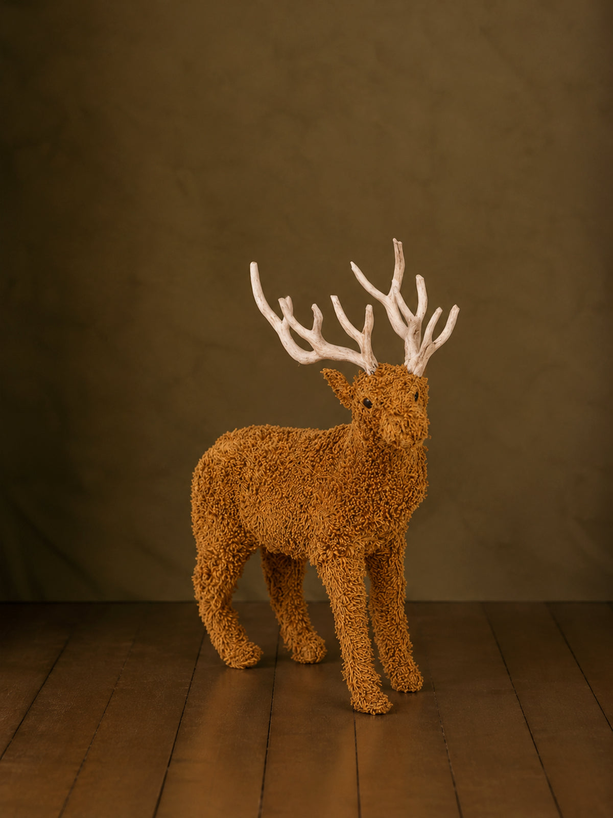 Reno Rizo de Algodón Marrón Camel 40 cm
