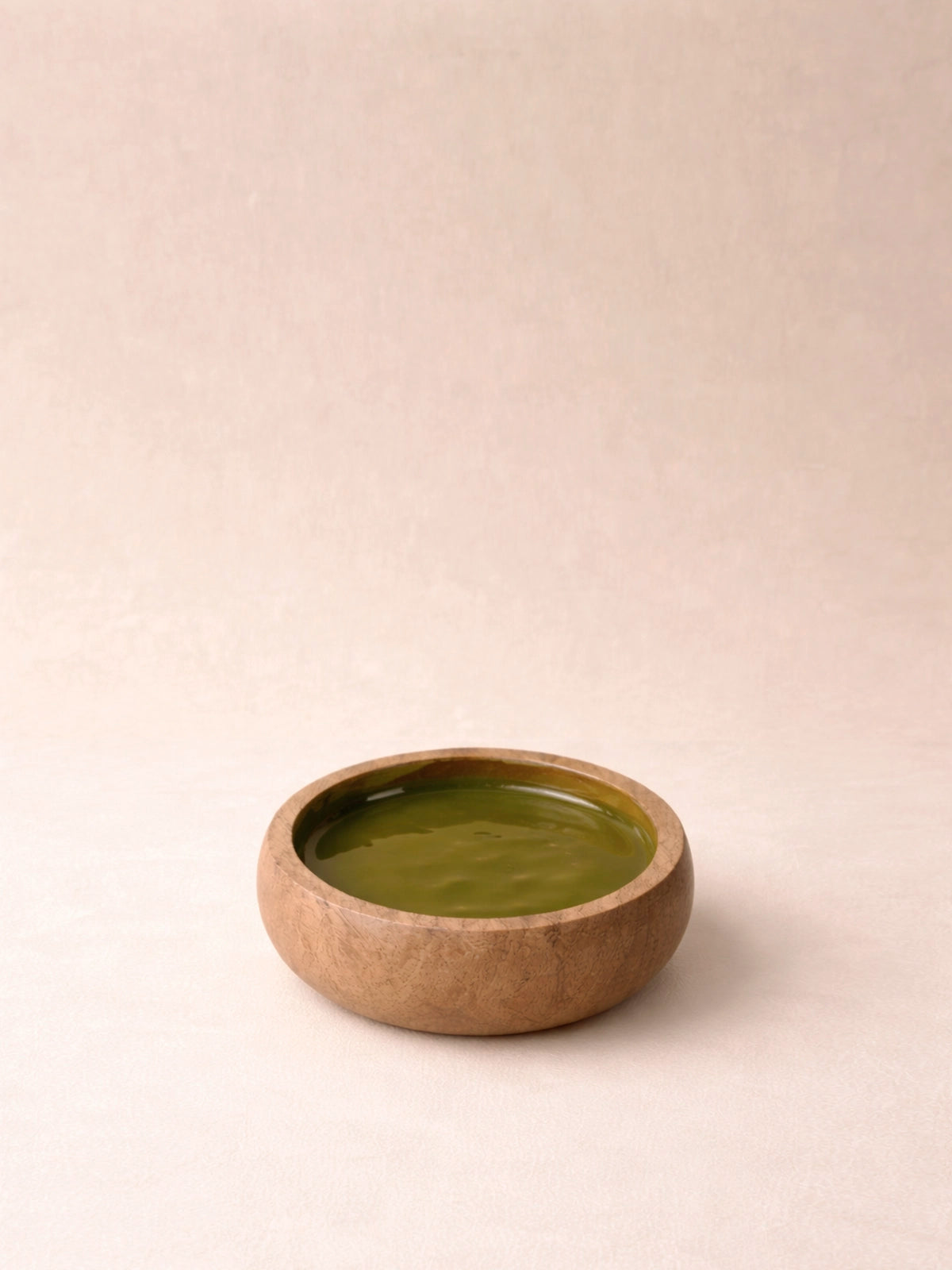 Mini bol Adriana madera de mango en verde oliva y terracota
