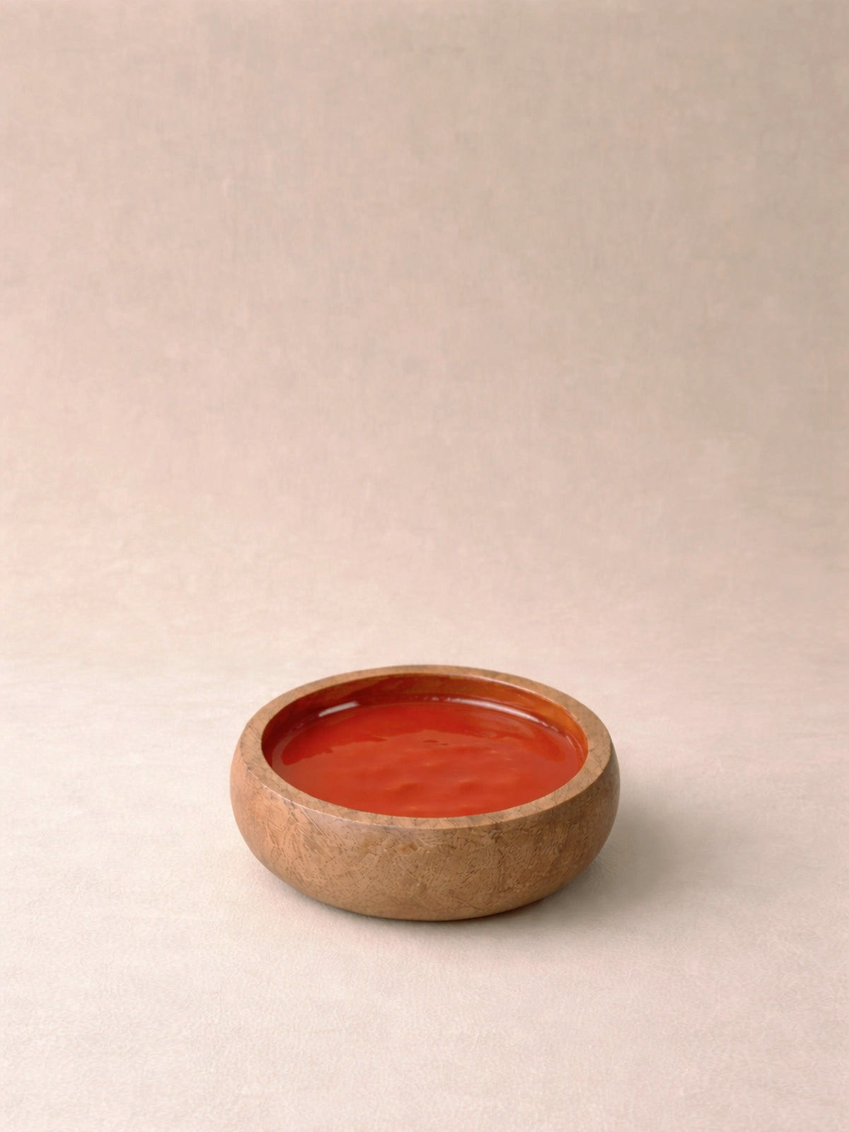 Mini bol Adriana madera de mango en verde oliva y terracota