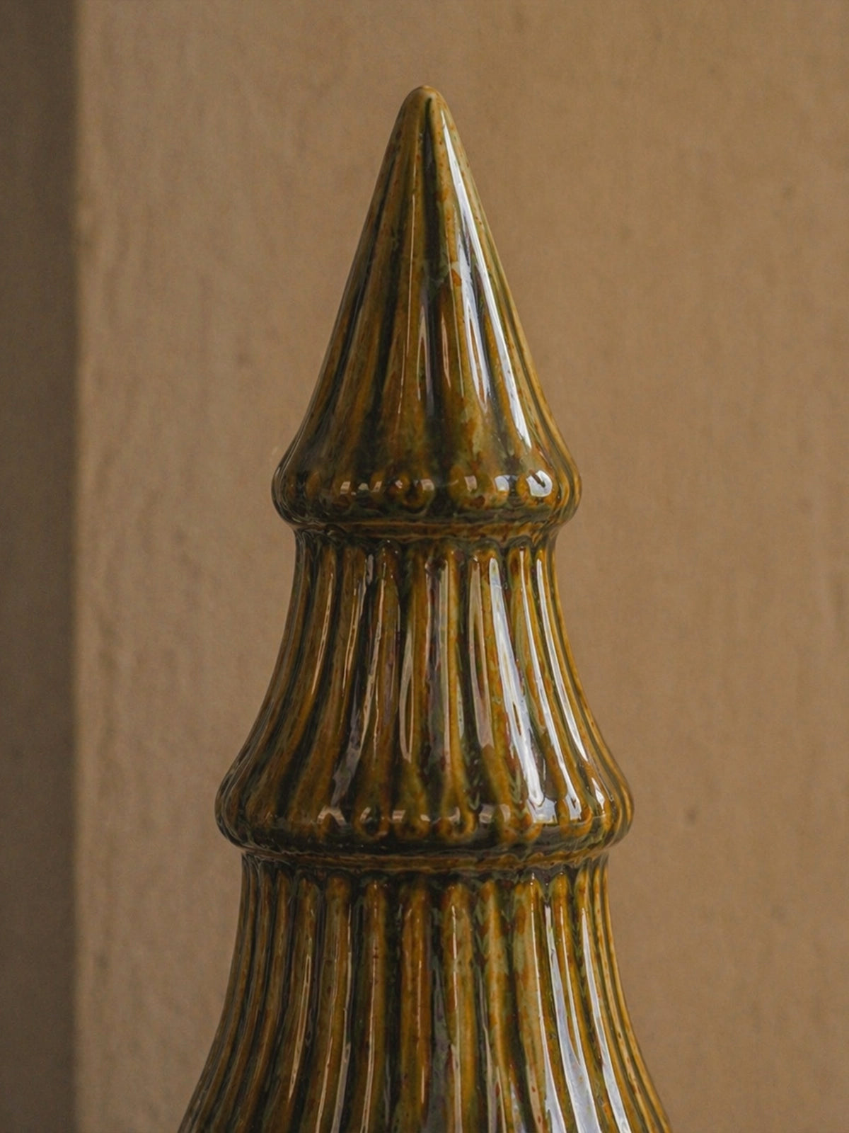 Set de 2 Árboles de Navidad de Gres Verde – 31 cm