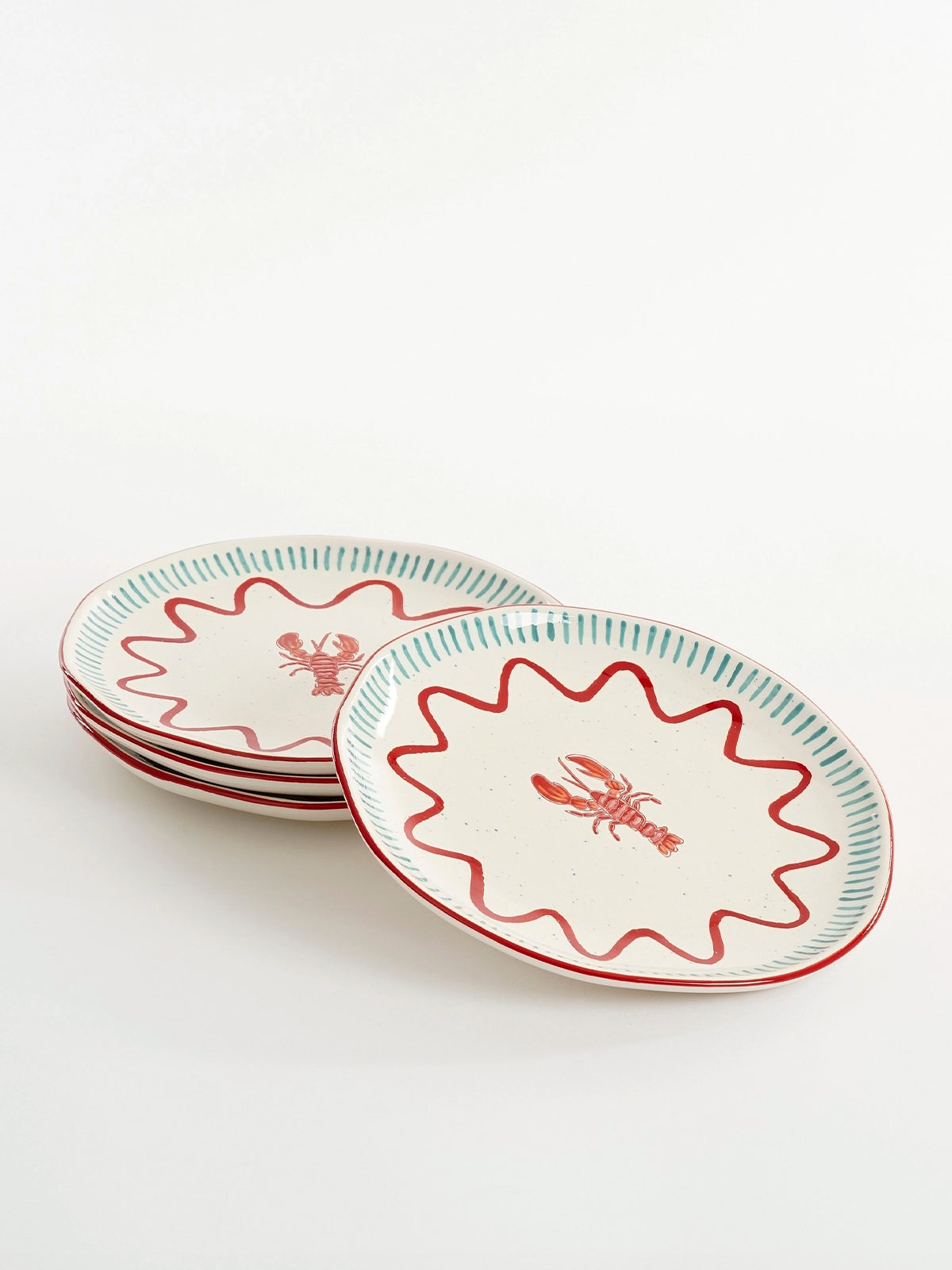 Set de 2 platos de cerámica mediterráneos – 26,5 cm