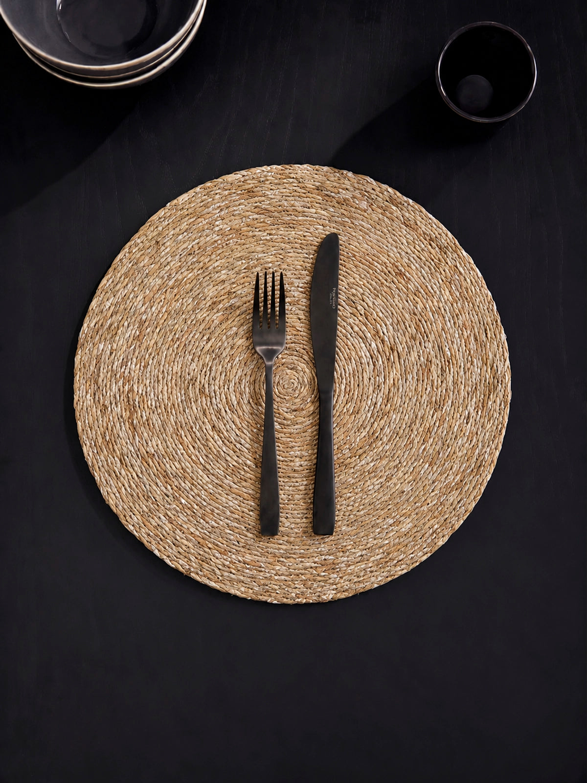 Set de 2 Individuales de Seagrass Senda – Ø37 cm