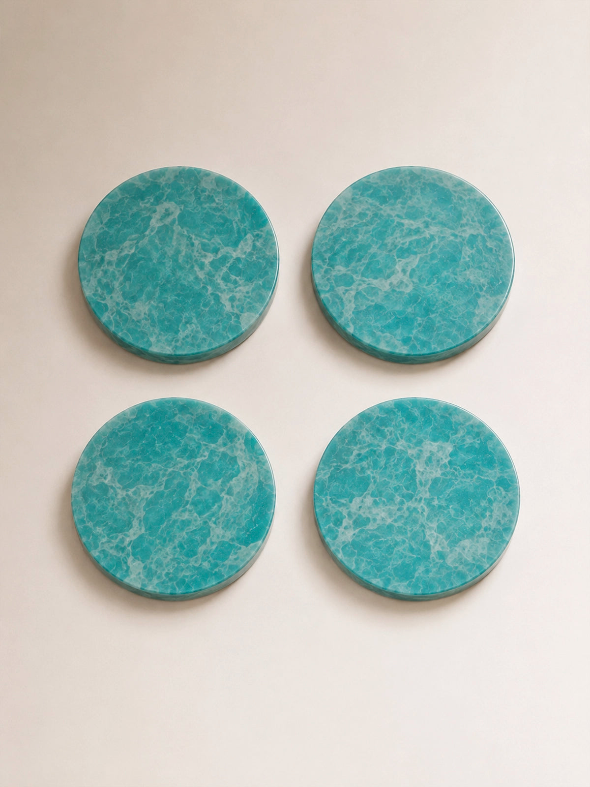 Set de 4 Posavasos Turqueta de resina