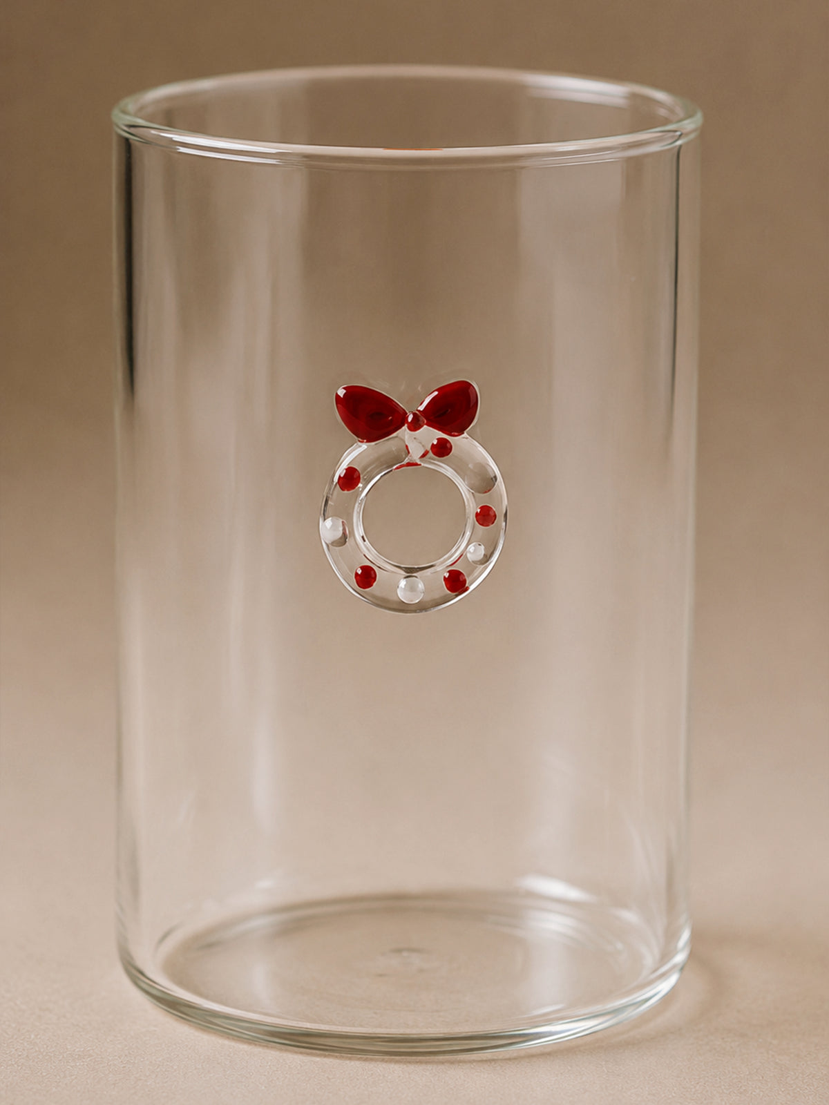 Set de 4 Vasos Navideños de Cristal con Figuras – 400 ml