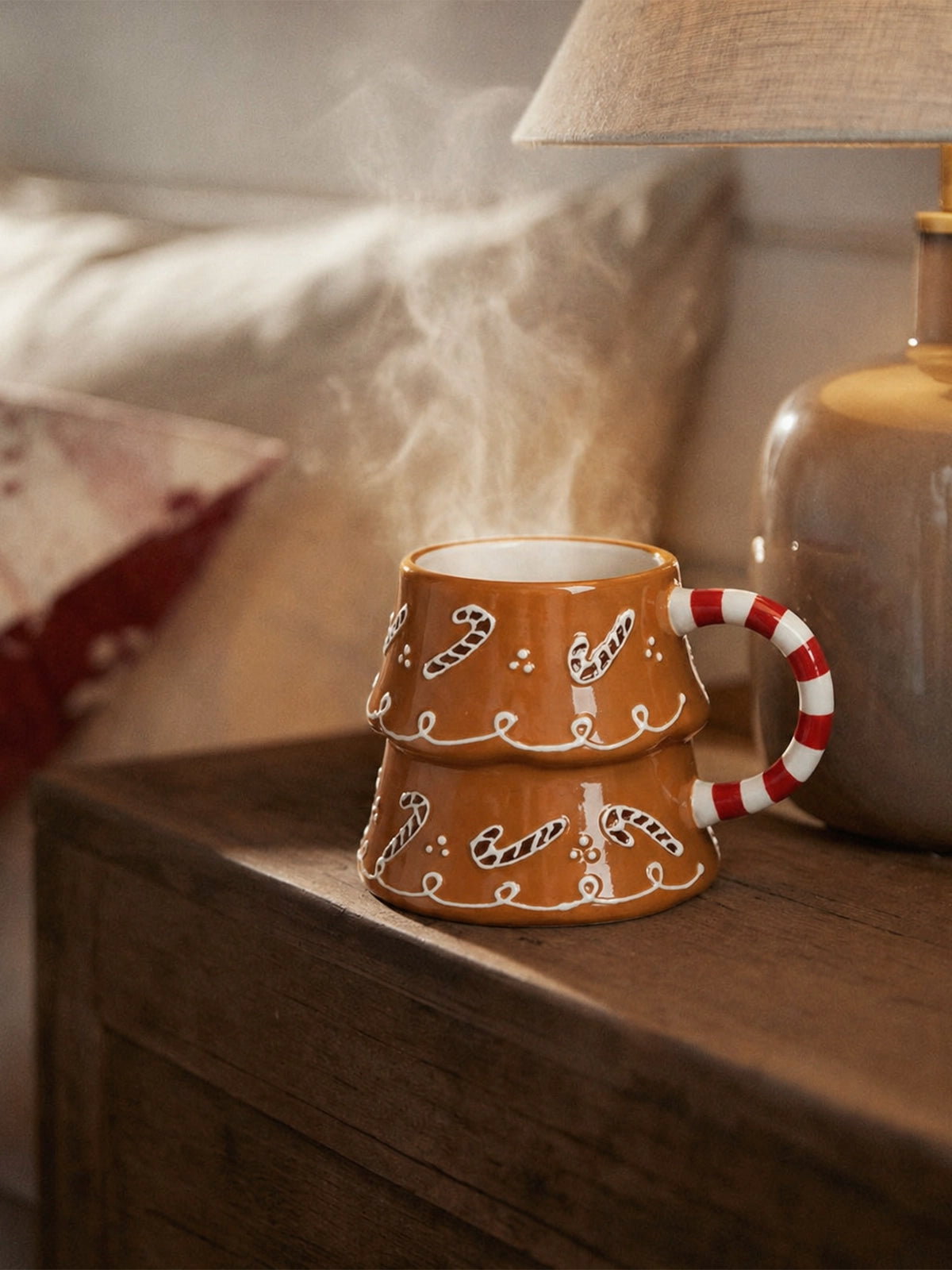Taza Mug Navideña de Gres Galleta de Jengibre – 14,5 cm