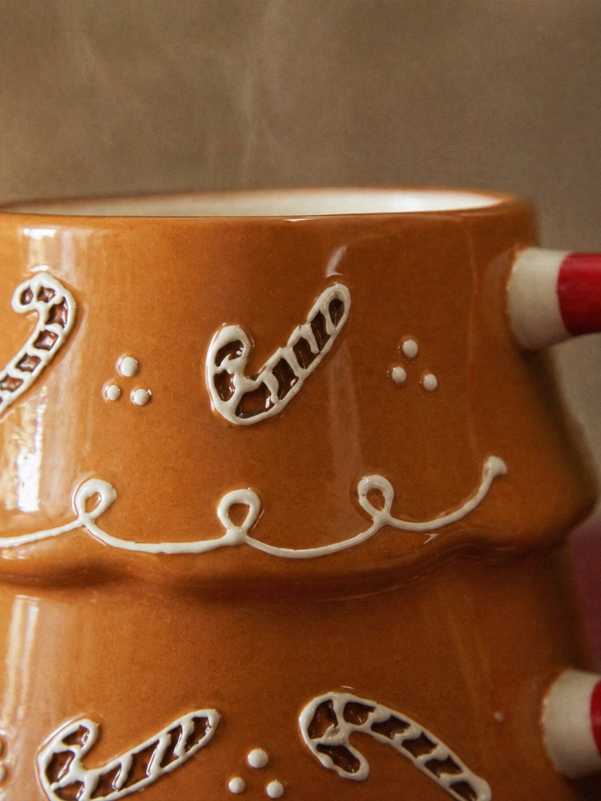 Taza Mug Navideña de Gres Galleta de Jengibre – 14,5 cm