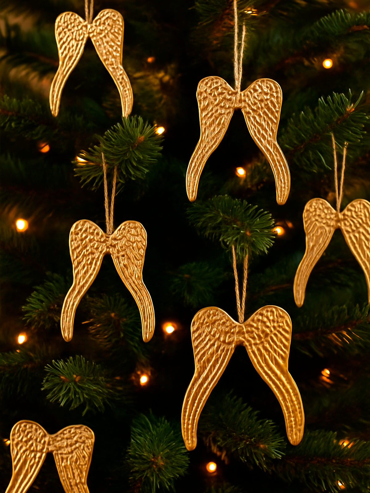 Colgante alas Exvoto dorado estilo vintage