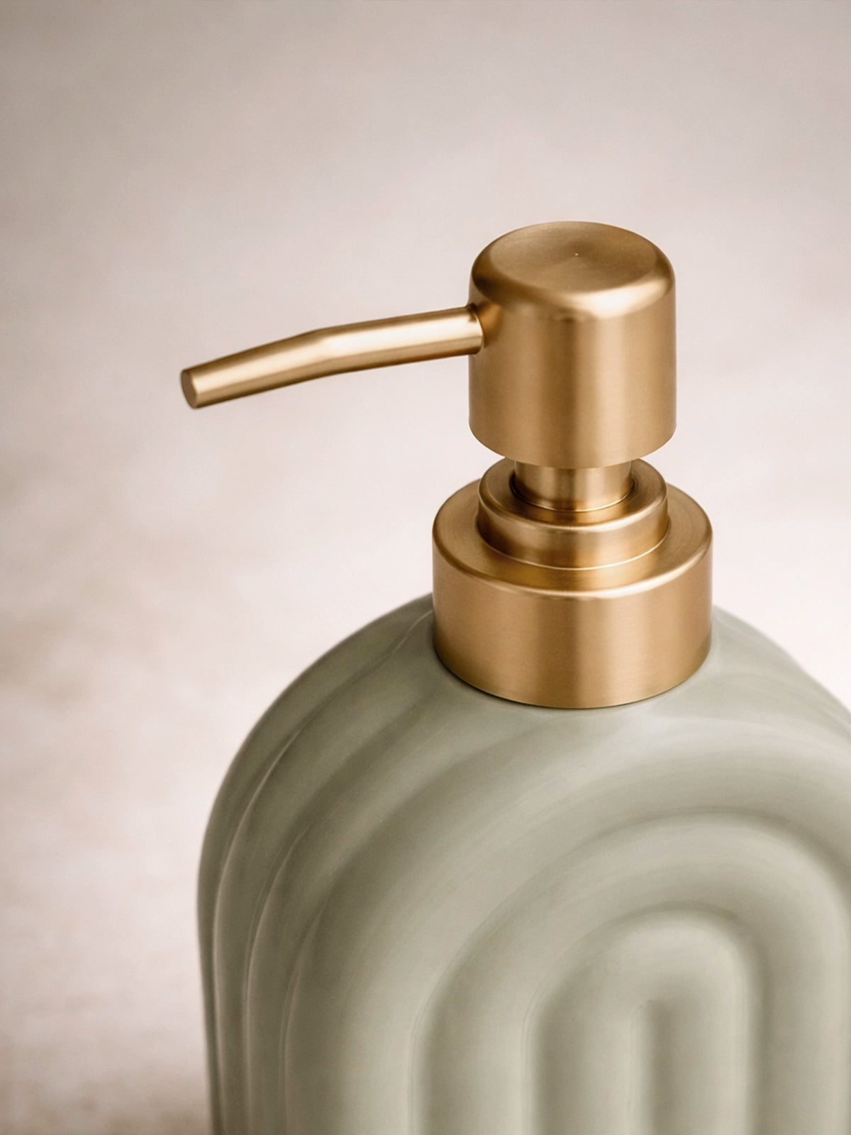 Dosificador de jabón de gres diseño arco